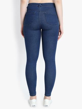 KOTTY Women High Waisted Skinny Cotton Jeans