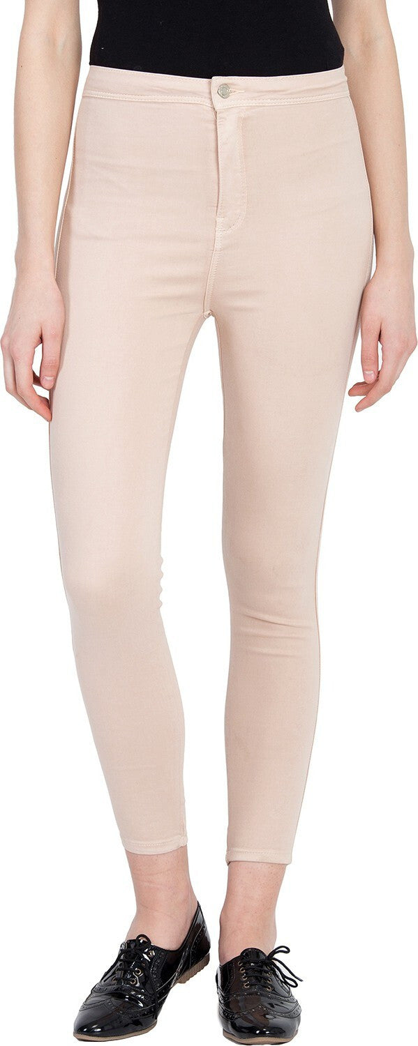 KOTTY Regular Women Beige Jeans 
