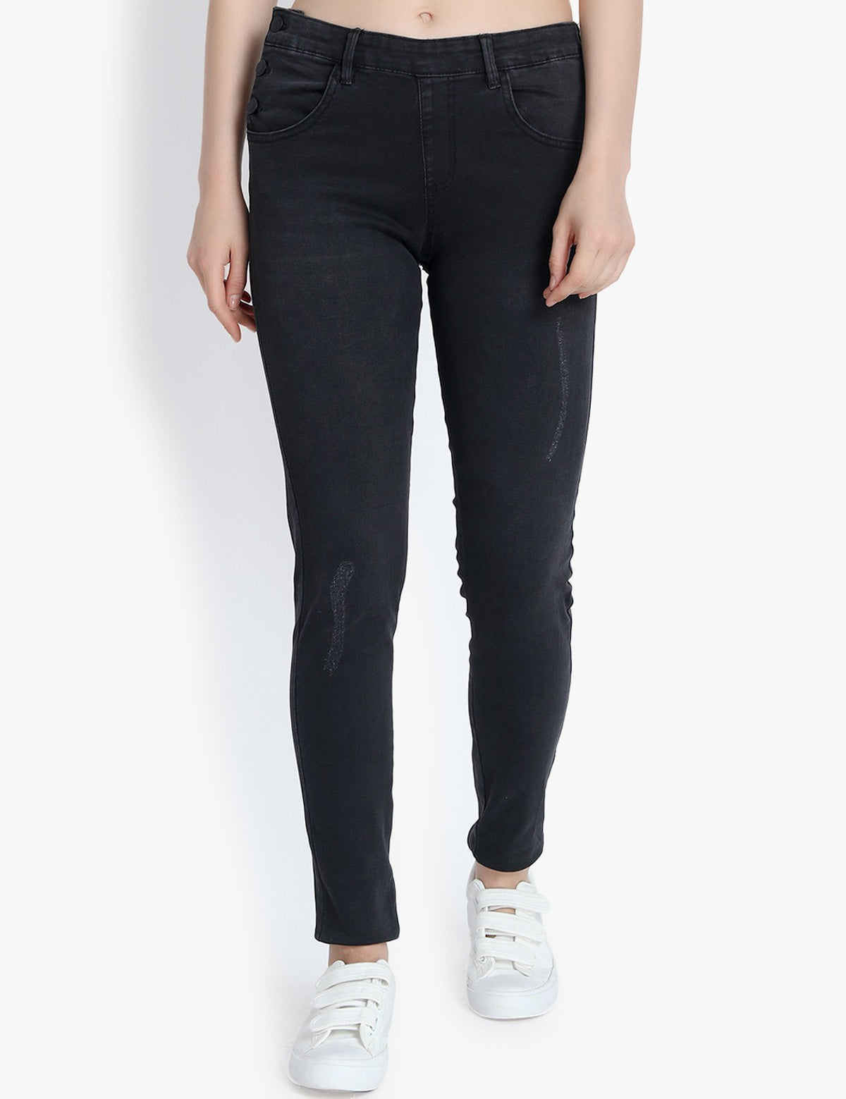 KOTTY Regular Women Black Jeans 