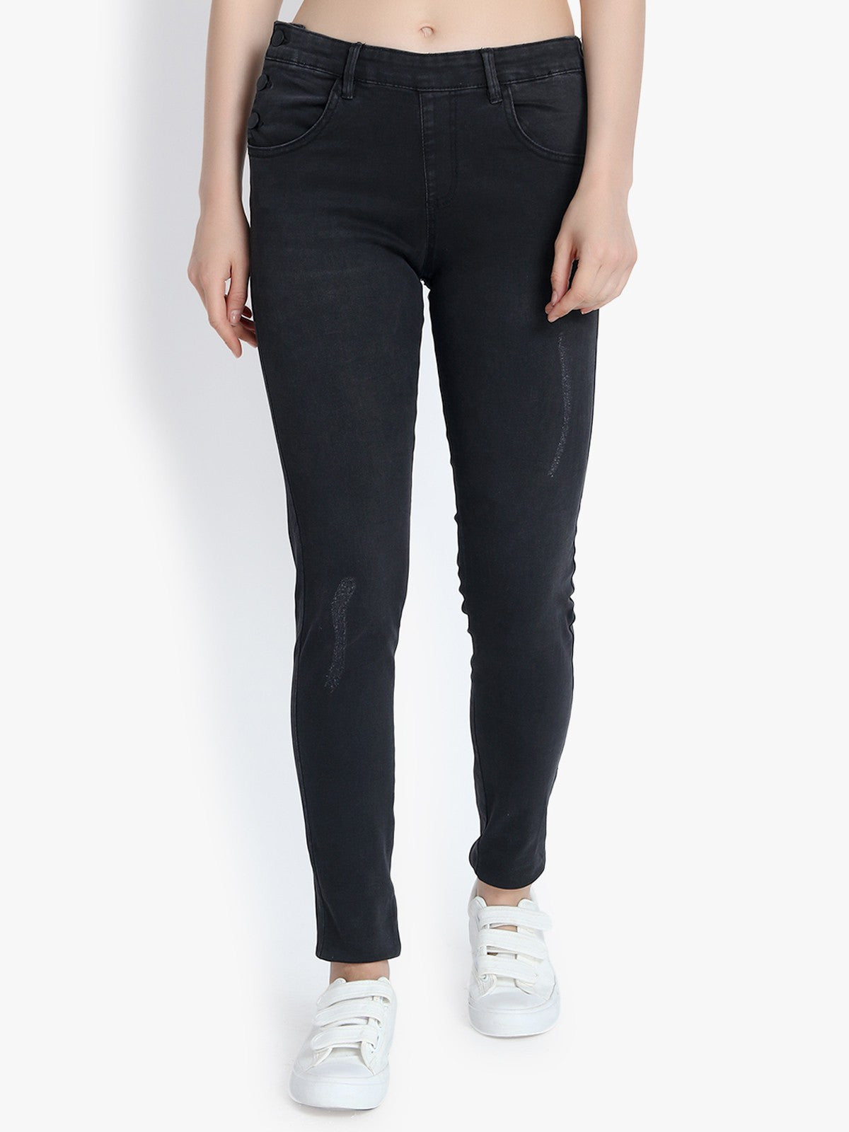 KOTTY Regular Women Black Jeans 
