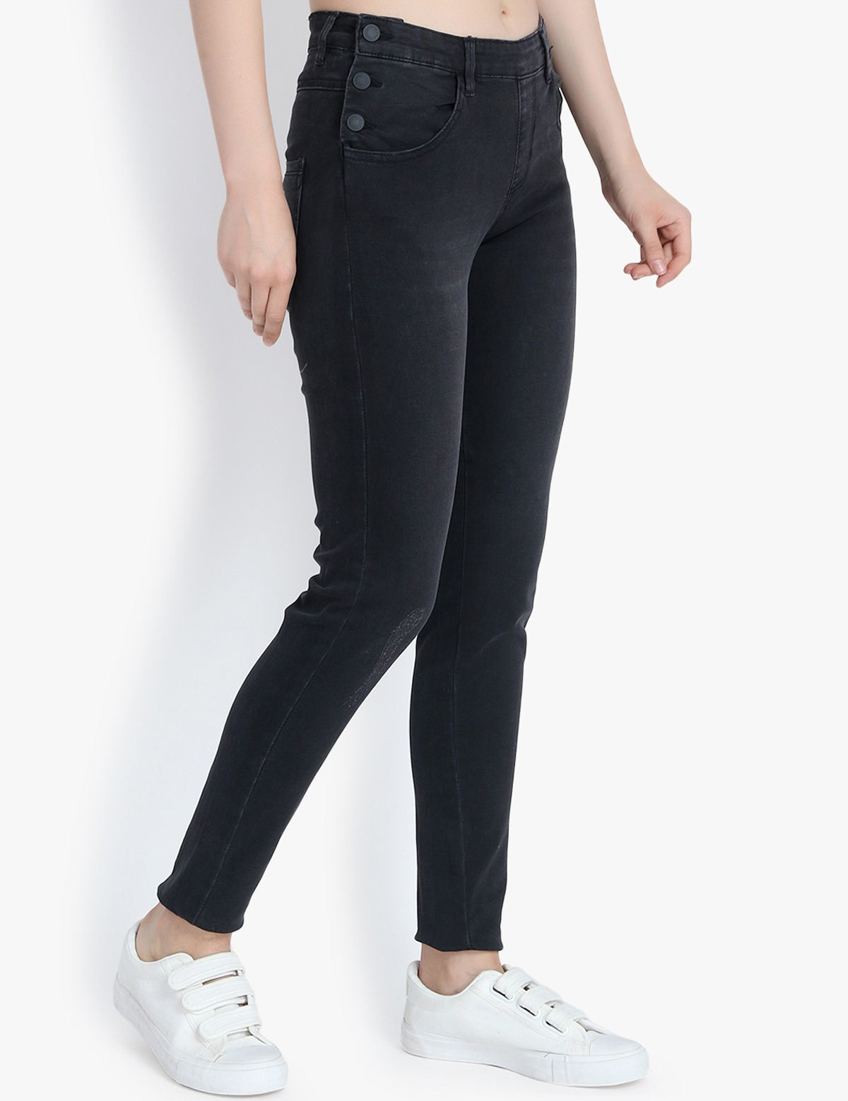 KOTTY Regular Women Black Jeans 