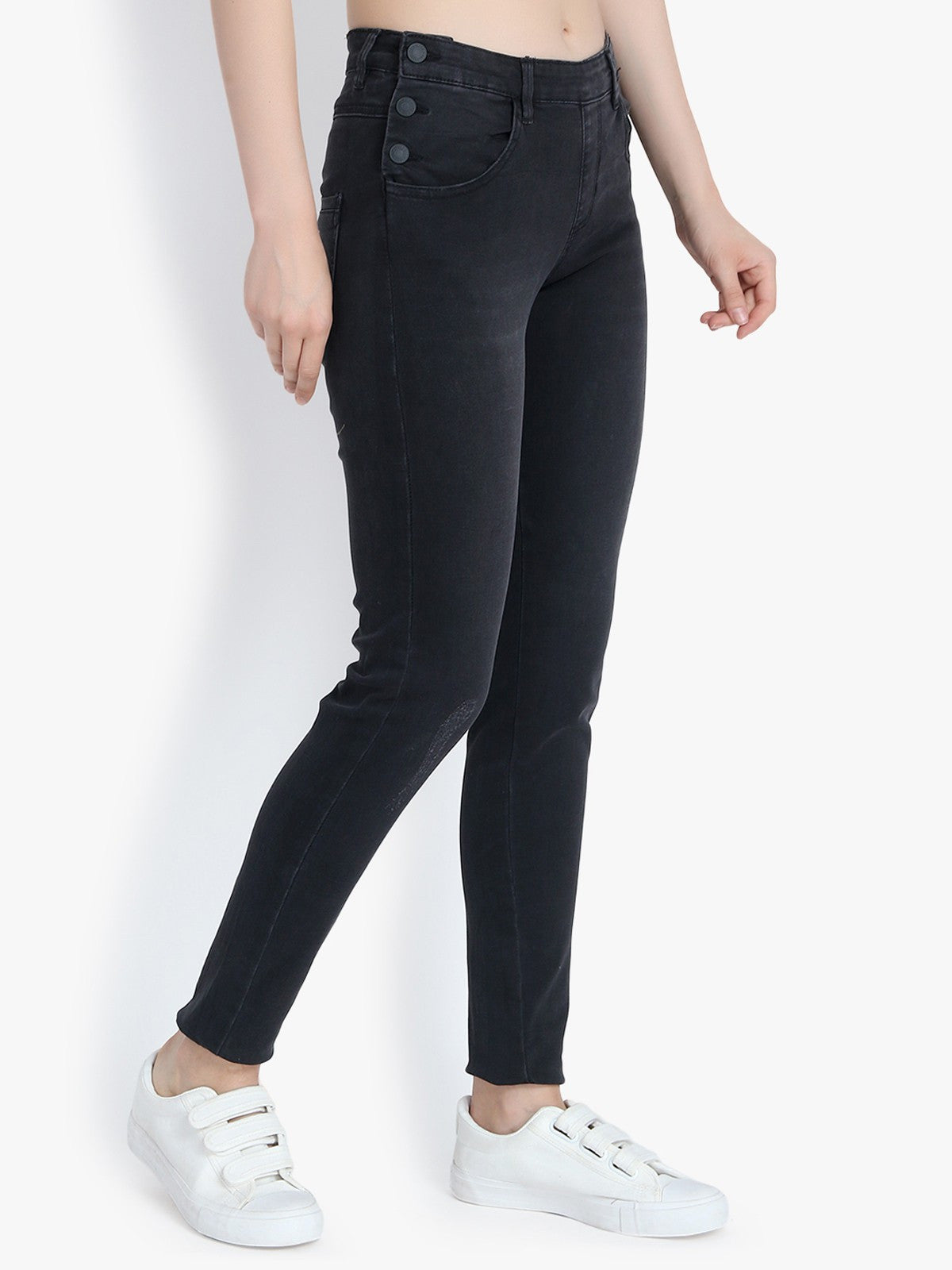 KOTTY Regular Women Black Jeans 