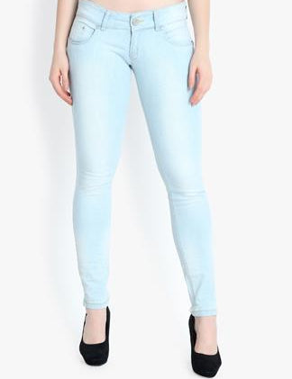 KOTTY Women High Waisted Skinny Cotton Jeans