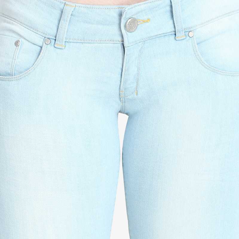 KOTTY Women High Waisted Skinny Cotton Jeans