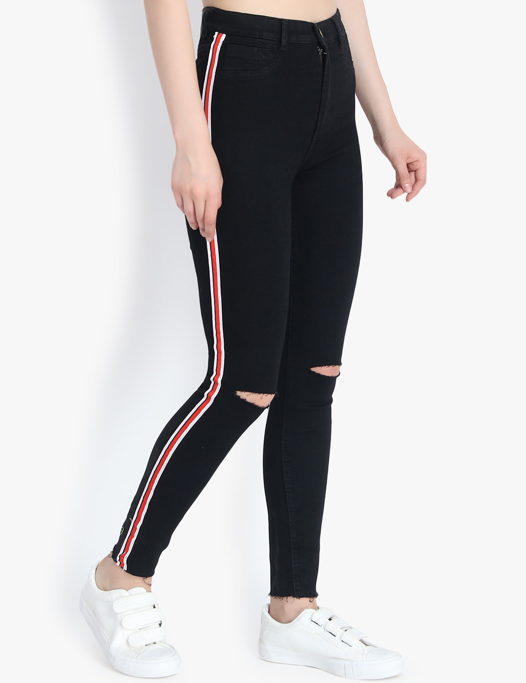 KOTTY Women High Rise Skinny Cotton Jeans