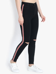 KOTTY Women High Rise Skinny Cotton Jeans