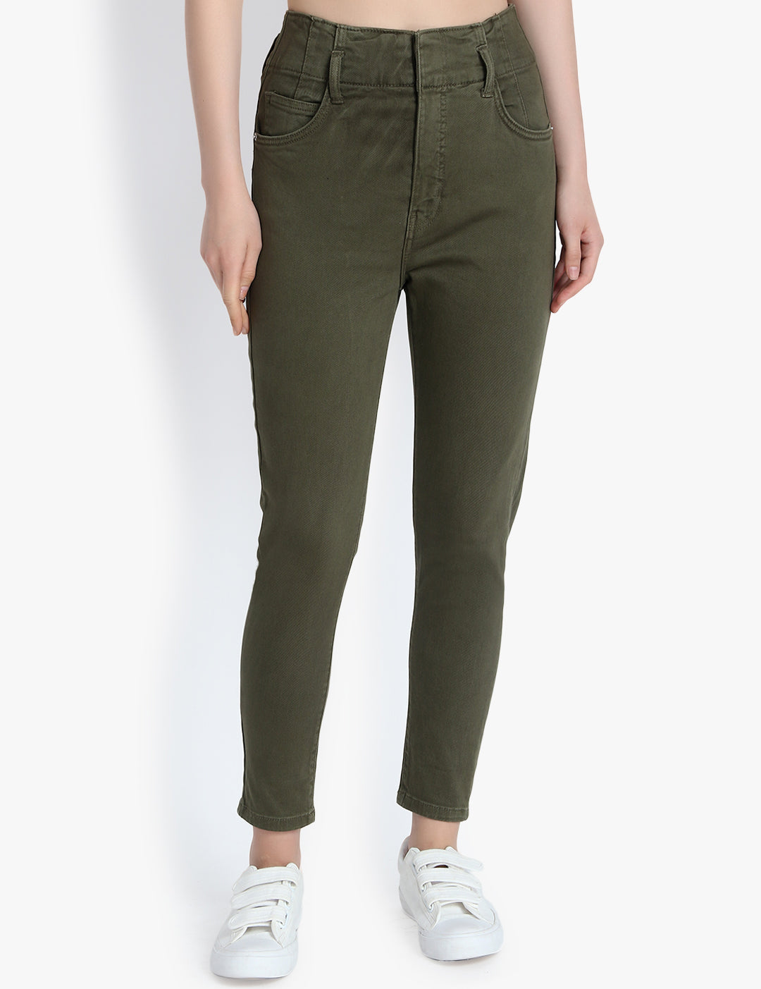 KOTTY Women High Rise Skinny Cotton Jeans