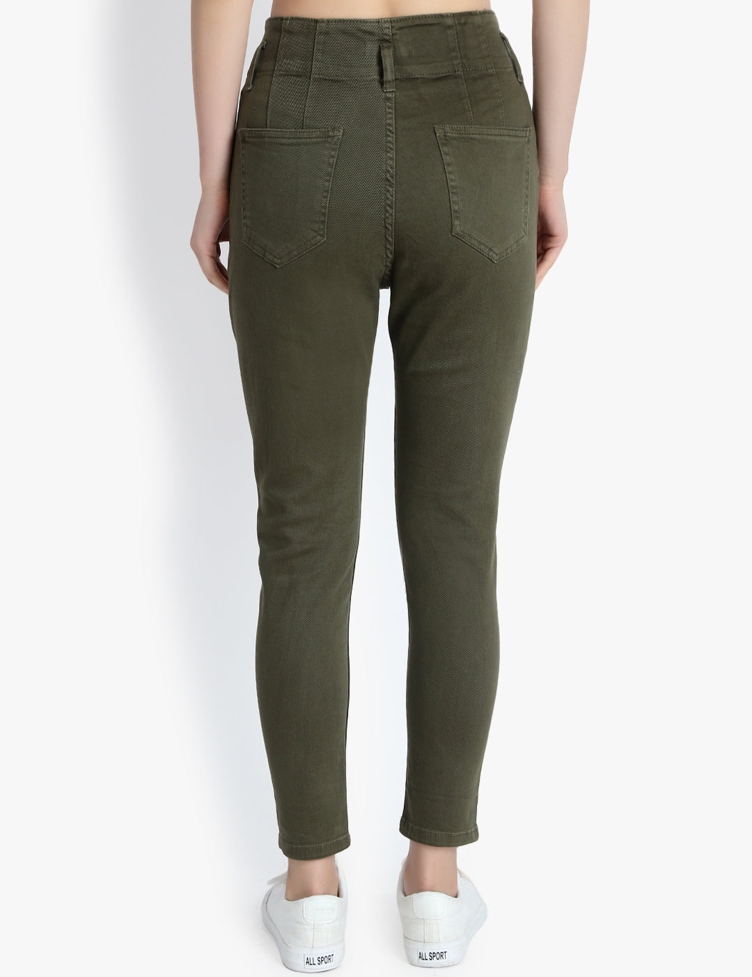 KOTTY Women High Rise Skinny Cotton Jeans