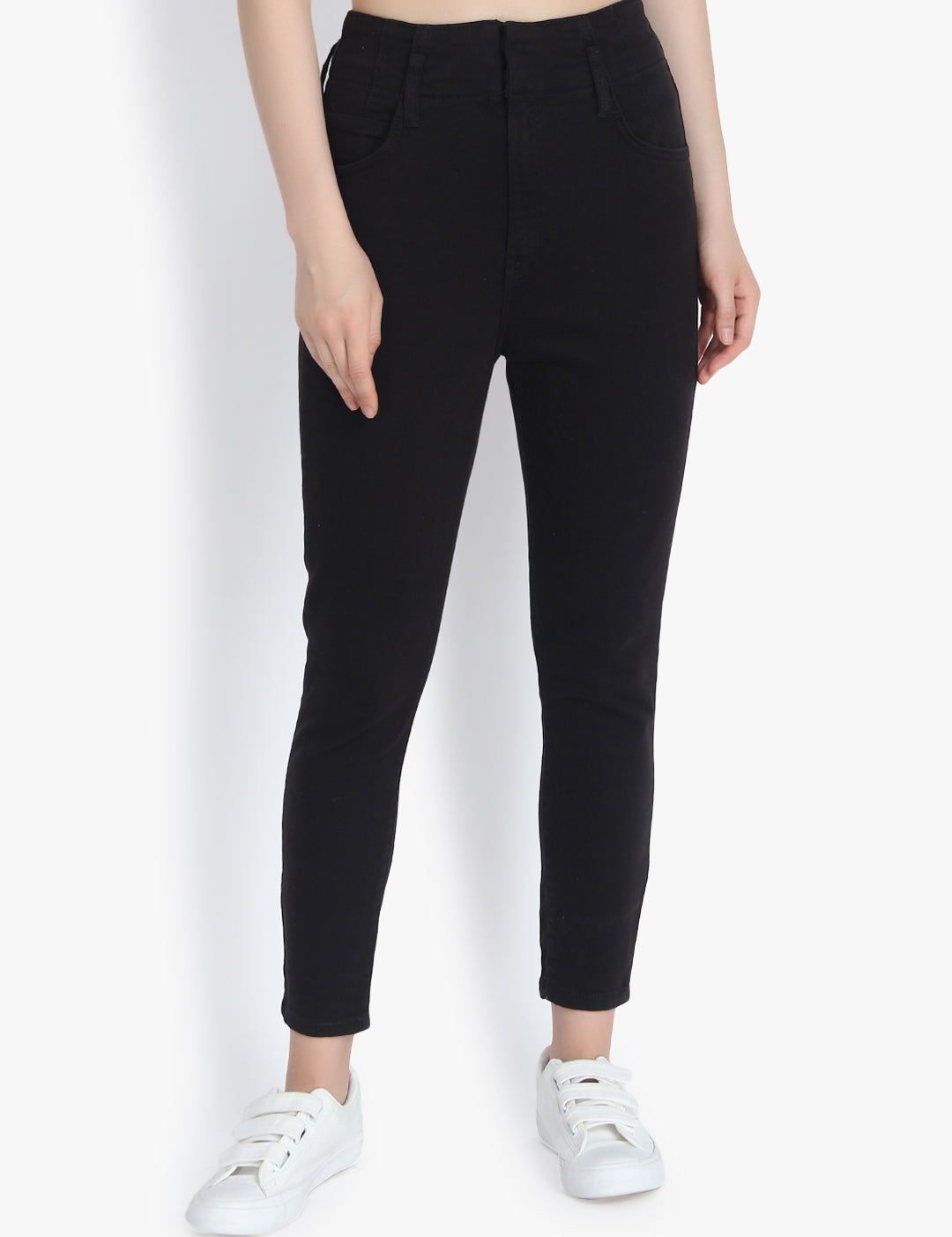 KOTTY Women High Rise Skinny Cotton Jeans