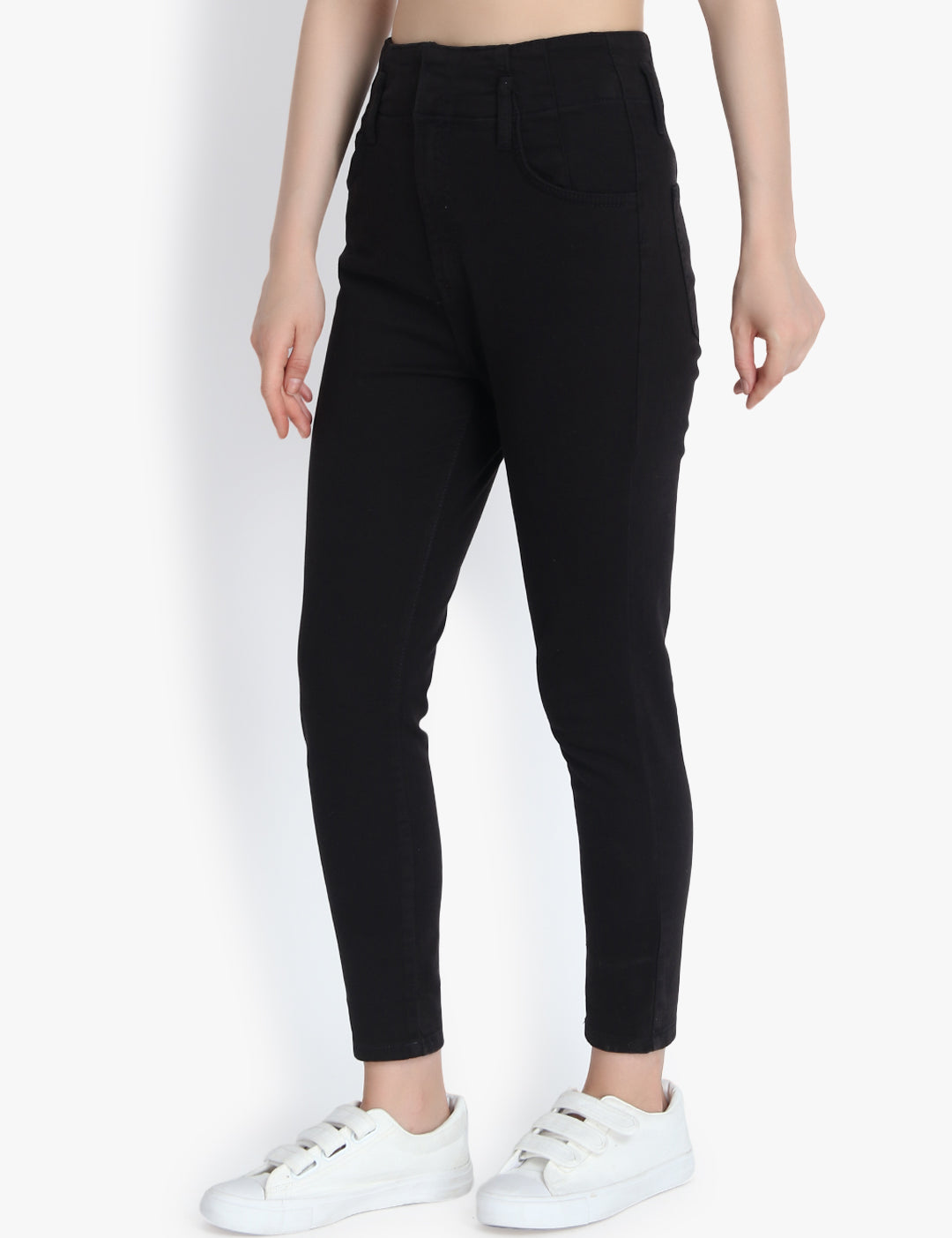 KOTTY Women High Rise Skinny Cotton Jeans