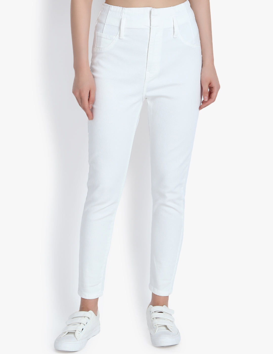 KOTTY Women High Rise Skinny Cotton Jeans