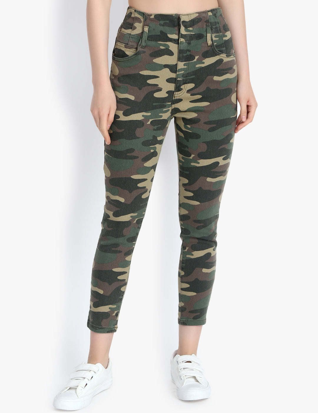 KOTTY Women High Rise Skinny Cotton Jeans