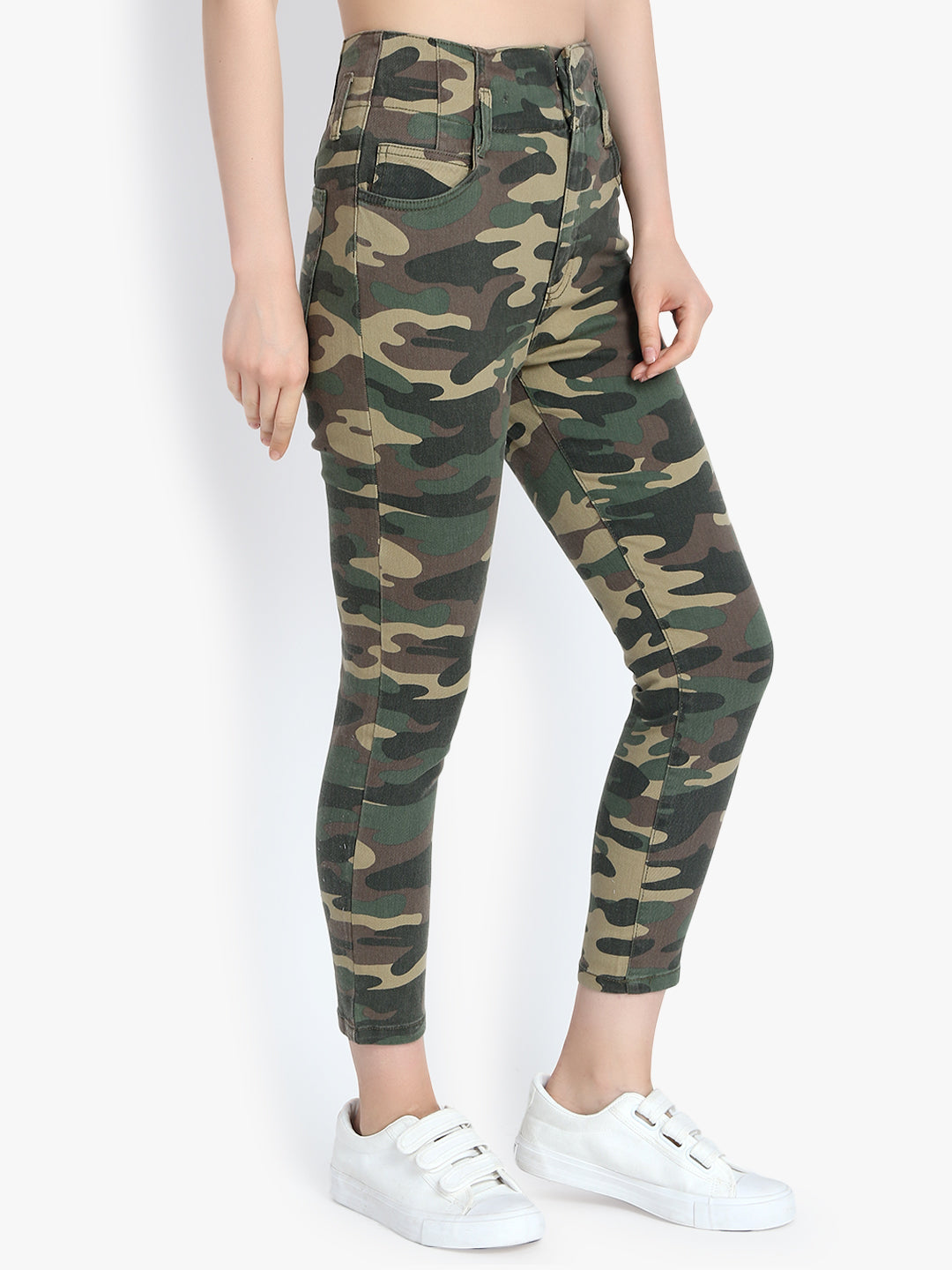 KOTTY Women High Rise Skinny Cotton Jeans