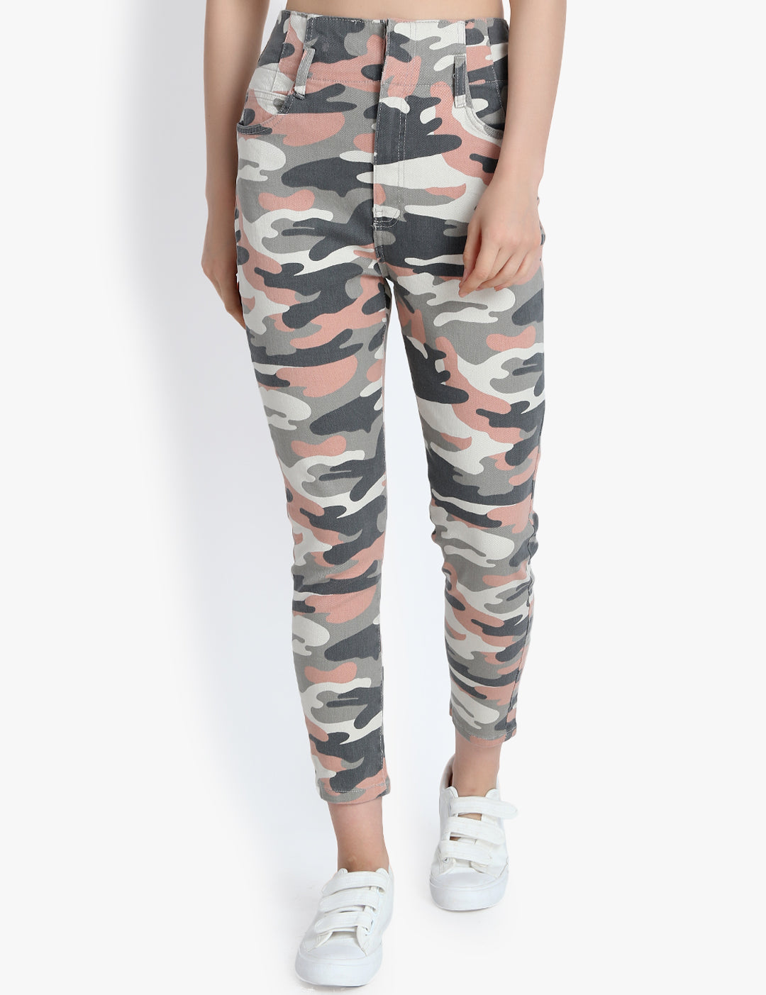 KOTTY Women High Rise Skinny Cotton Jeans