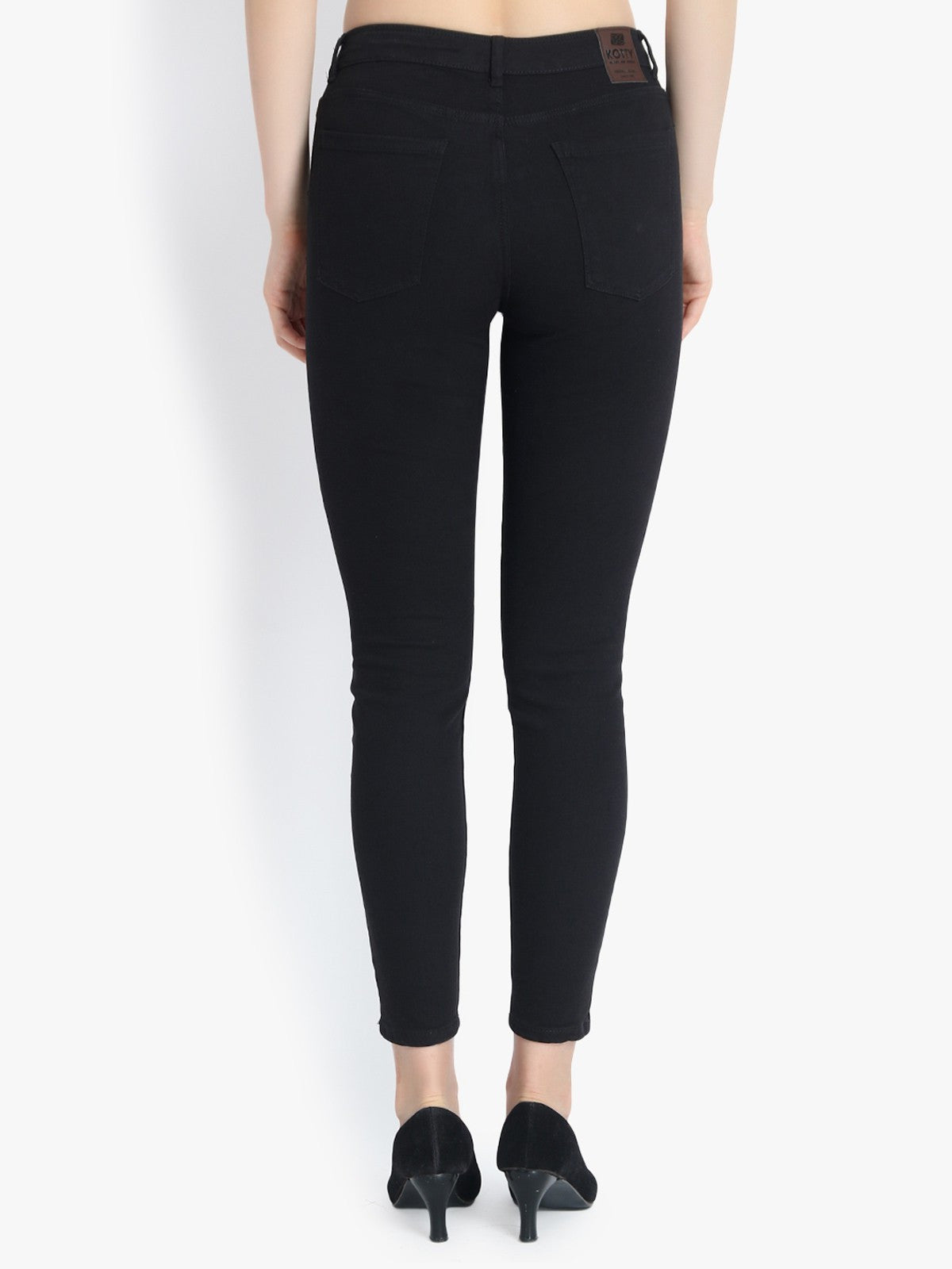 KOTTY Regular Women Black Jeans 