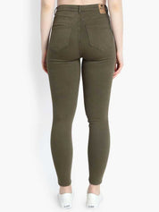 KOTTY Women High Waisted Skinny Cotton Jeans