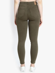 KOTTY Women High Waisted Skinny Cotton Jeans