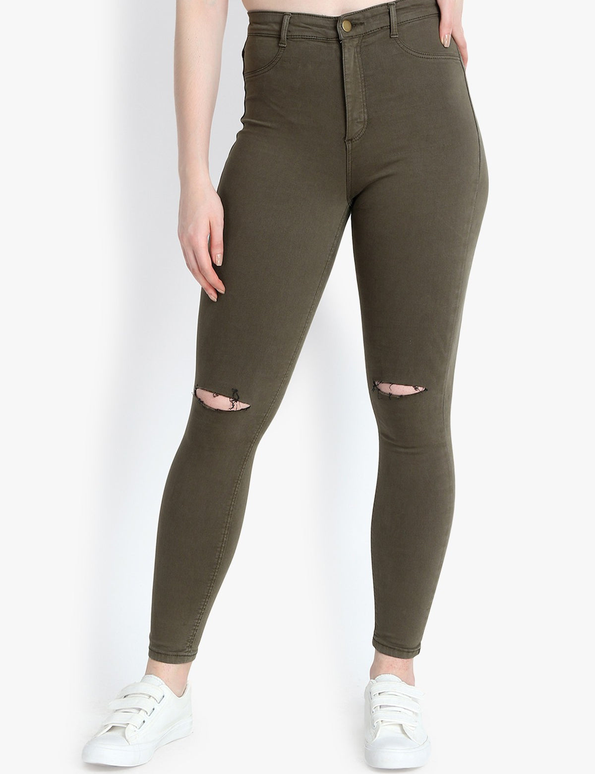 KOTTY Super Skinny Women Green Jeans 
