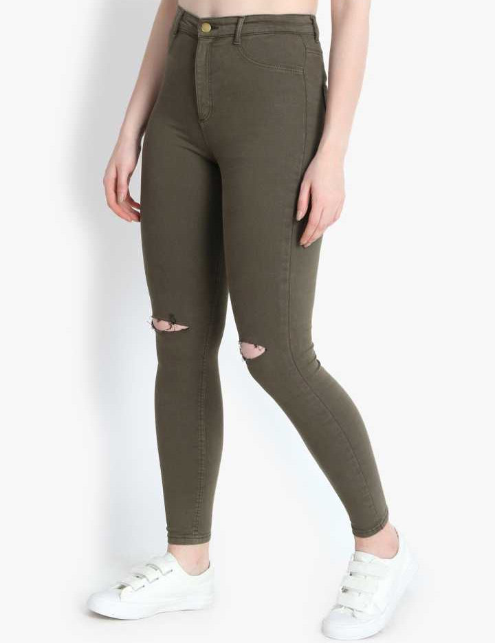 KOTTY Women Skinny Fit Cotton Jeans