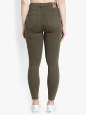 KOTTY Women High Waisted Skinny Cotton Jeans