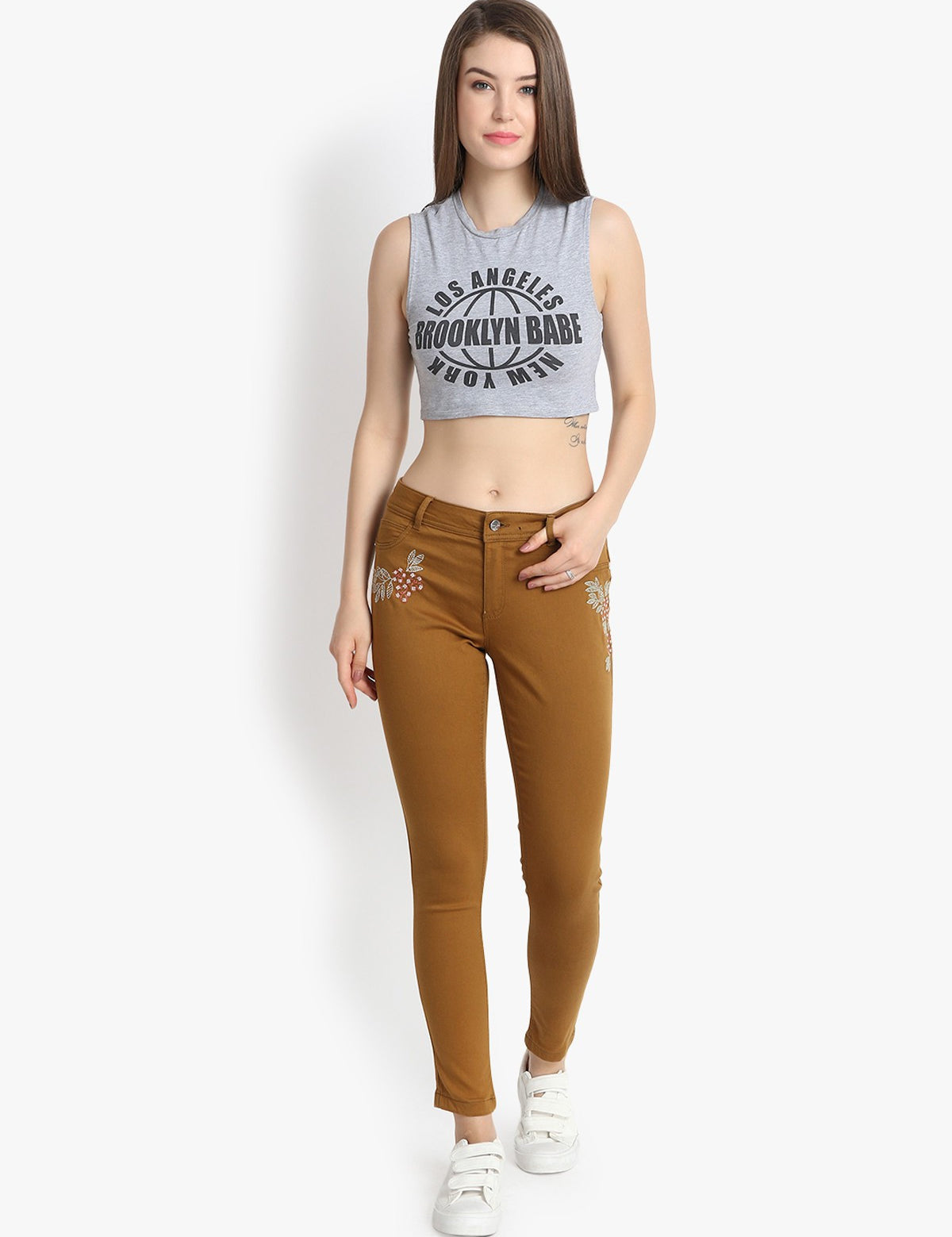 KOTTY Regular Women Brown Jeans 