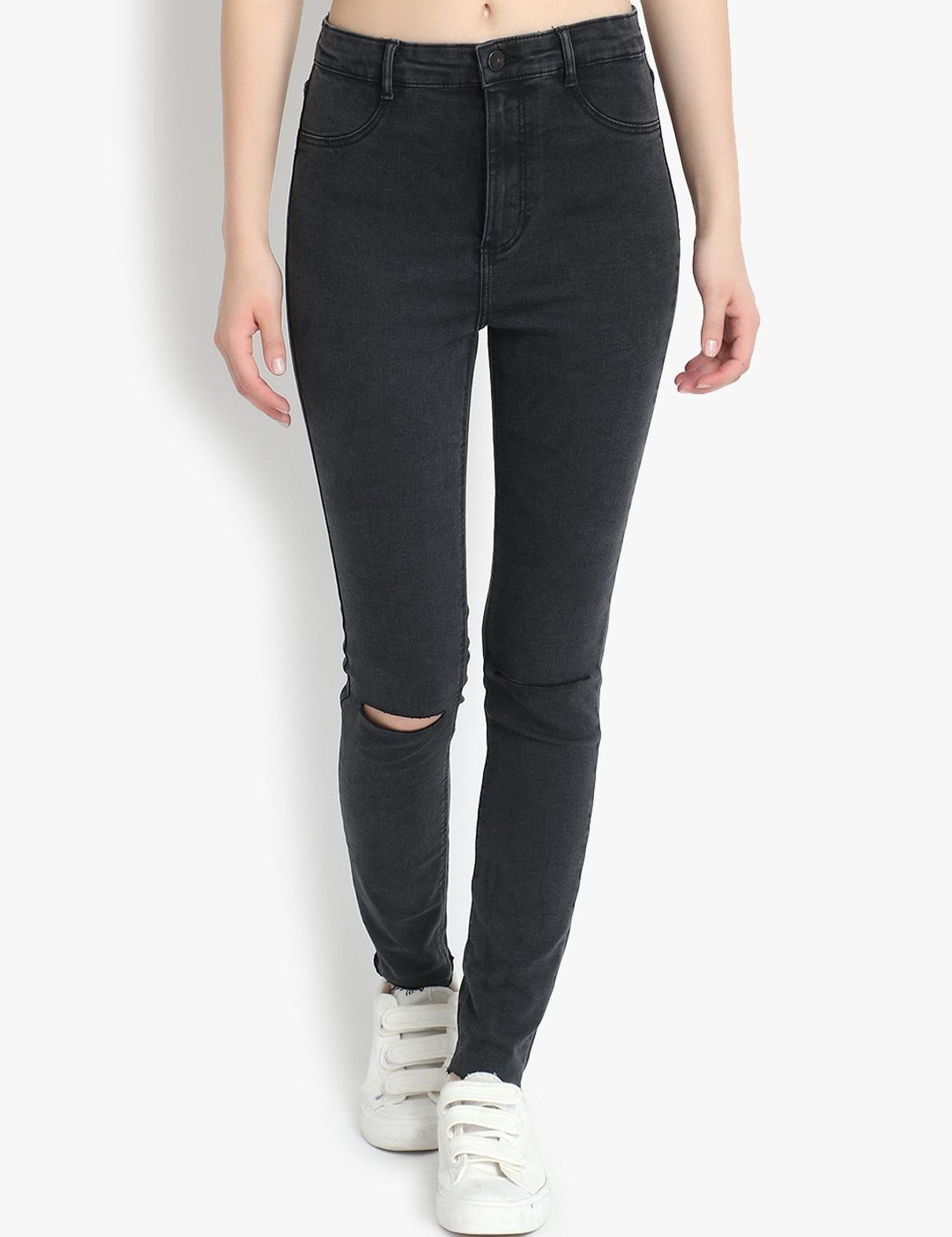 KOTTY Regular Women Black Jeans 