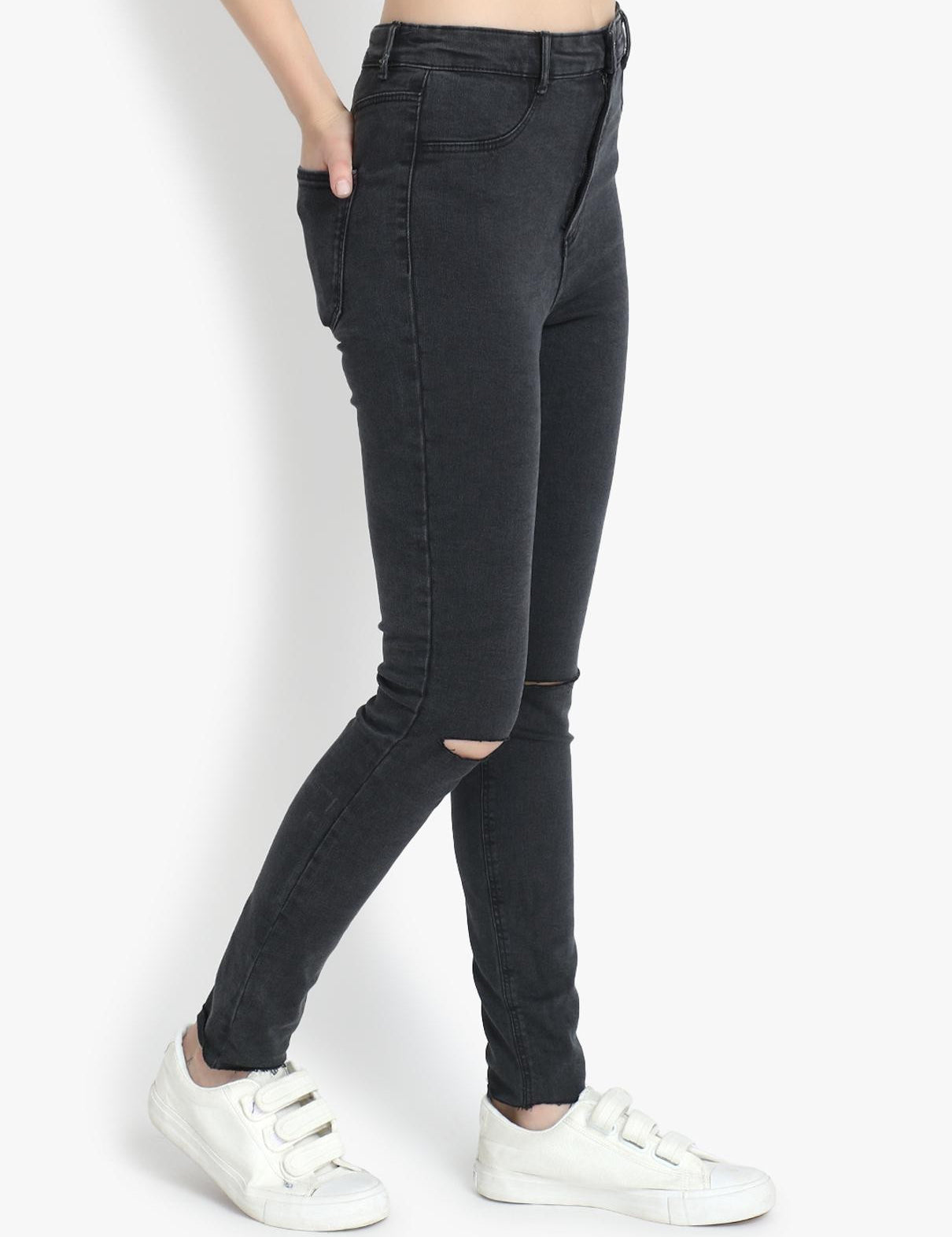 KOTTY Regular Women Black Jeans 