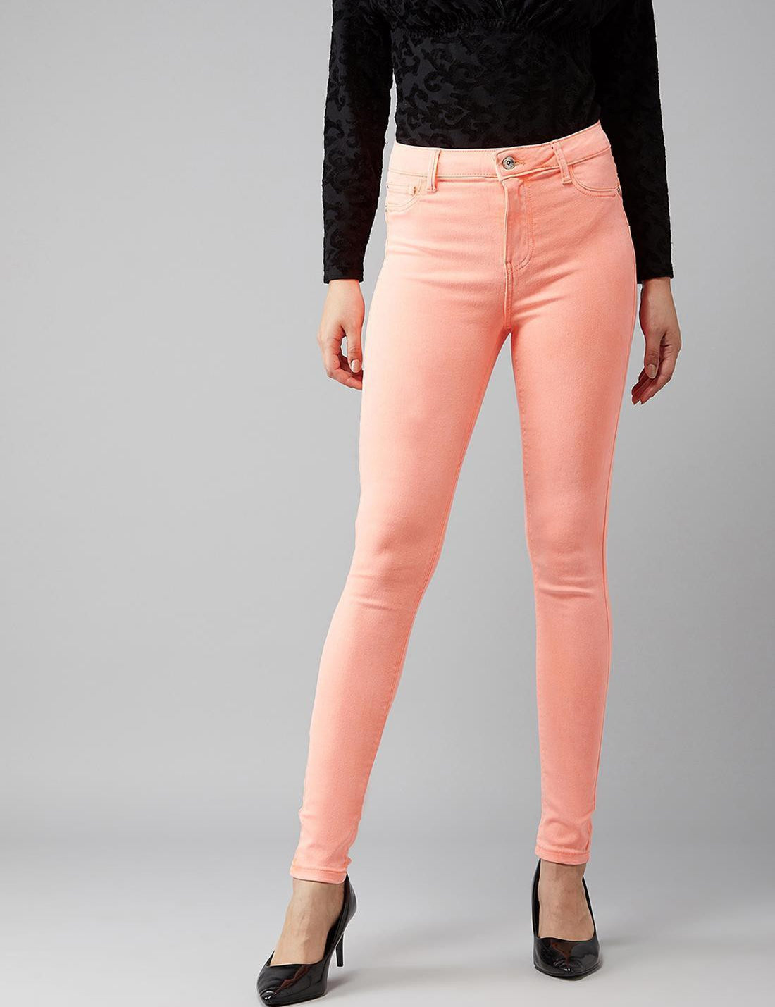 KOTTY Regular Women Orange Jeans 
