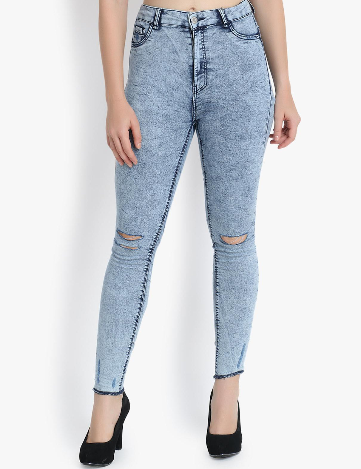 KOTTY Regular Women Light Blue Jeans 