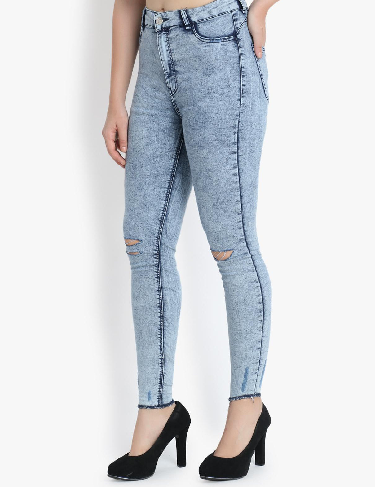 KOTTY Regular Women Light Blue Jeans 