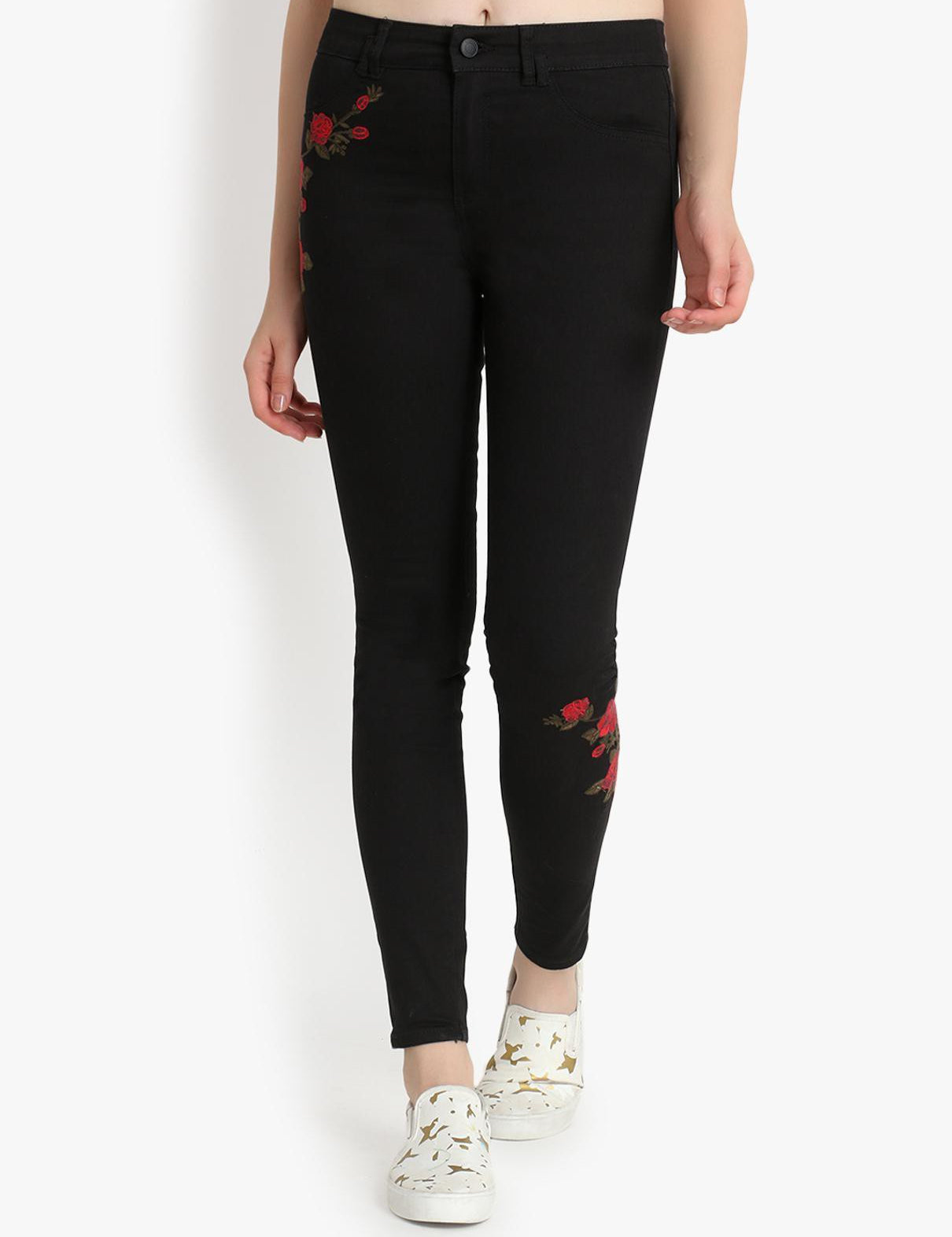 KOTTY Regular Women Black Jeans 