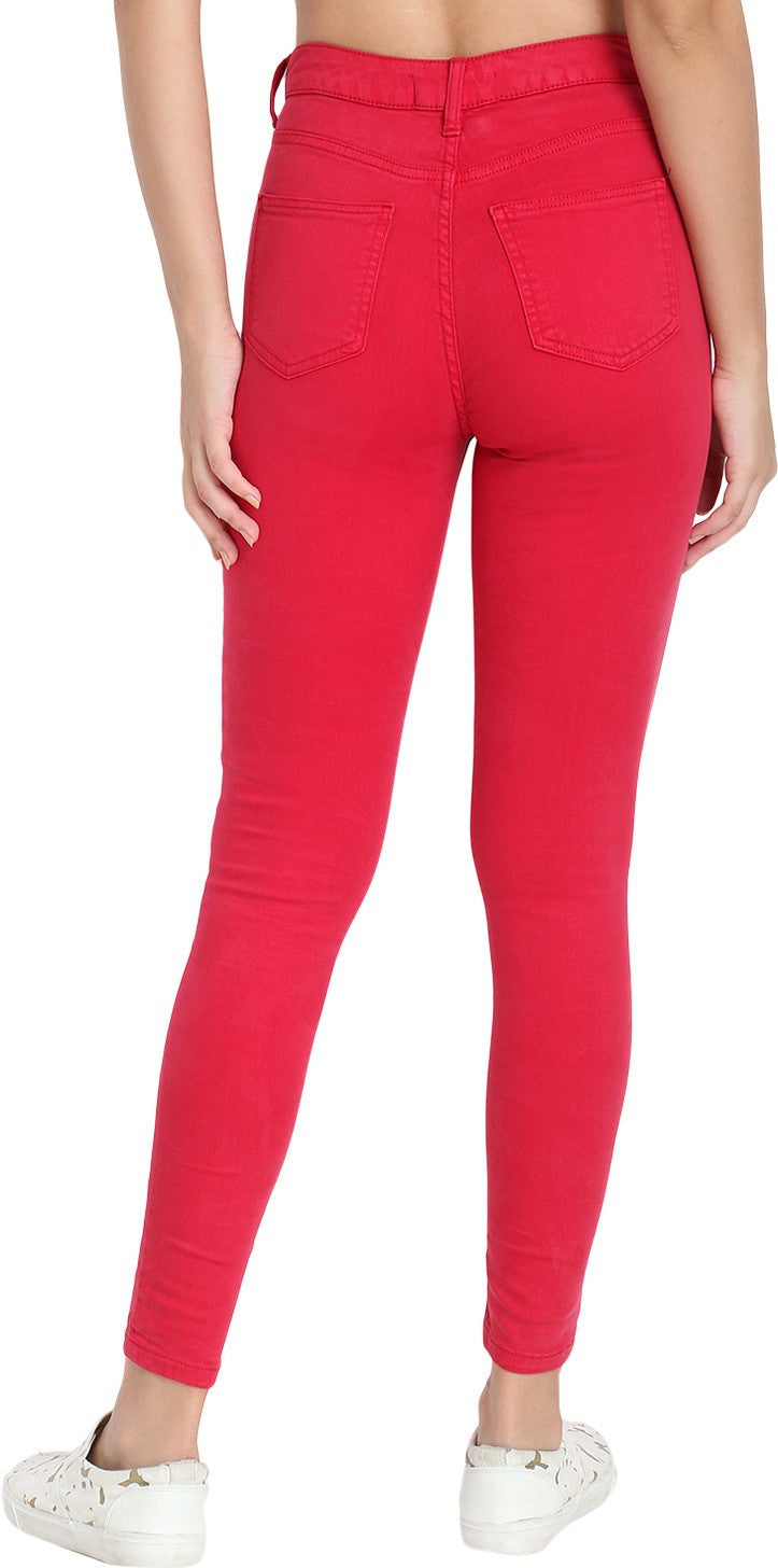 KOTTY Regular Women Maroon Jeans 