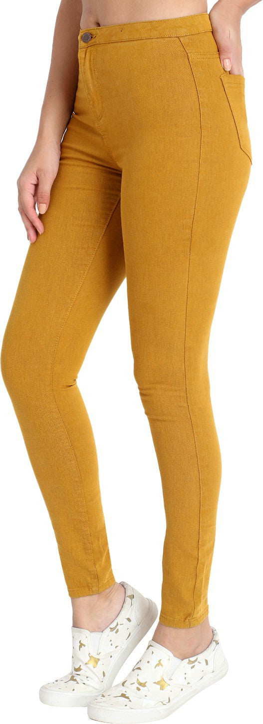 KOTTY Regular Women Yellow Jeans 