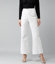KOTTY Flared Women White Jeans 