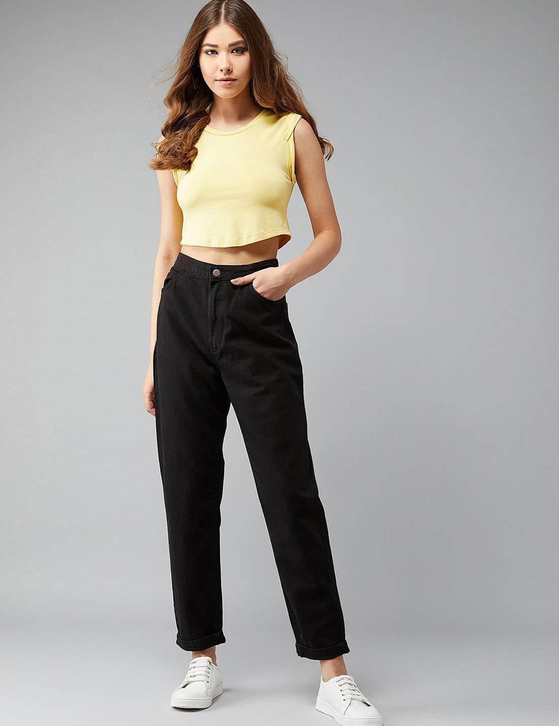 KOTTY Regular Women Black Jeans 