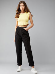 KOTTY Regular Women Black Jeans 