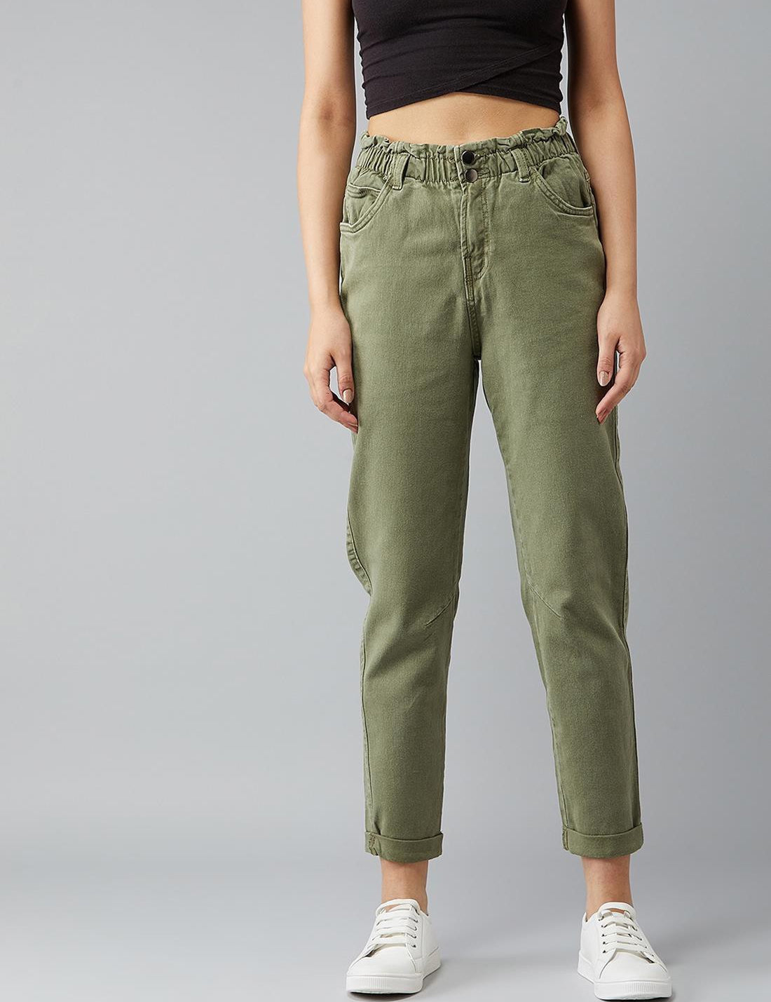 KOTTY Regular Women Green Jeans 