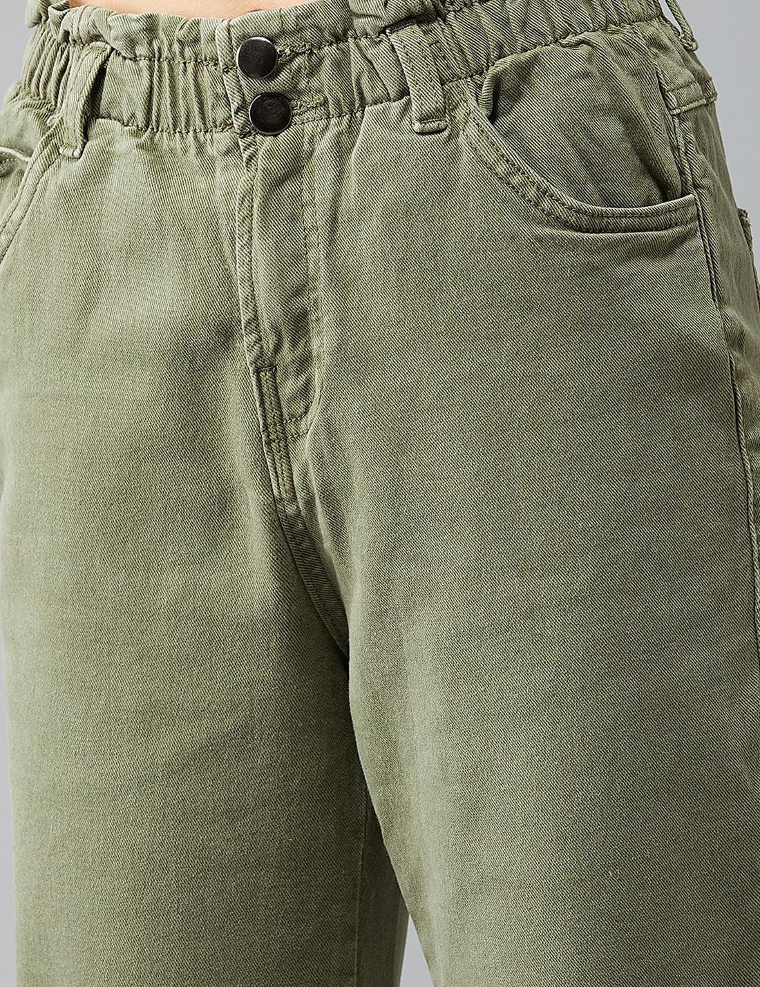KOTTY Regular Women Green Jeans 