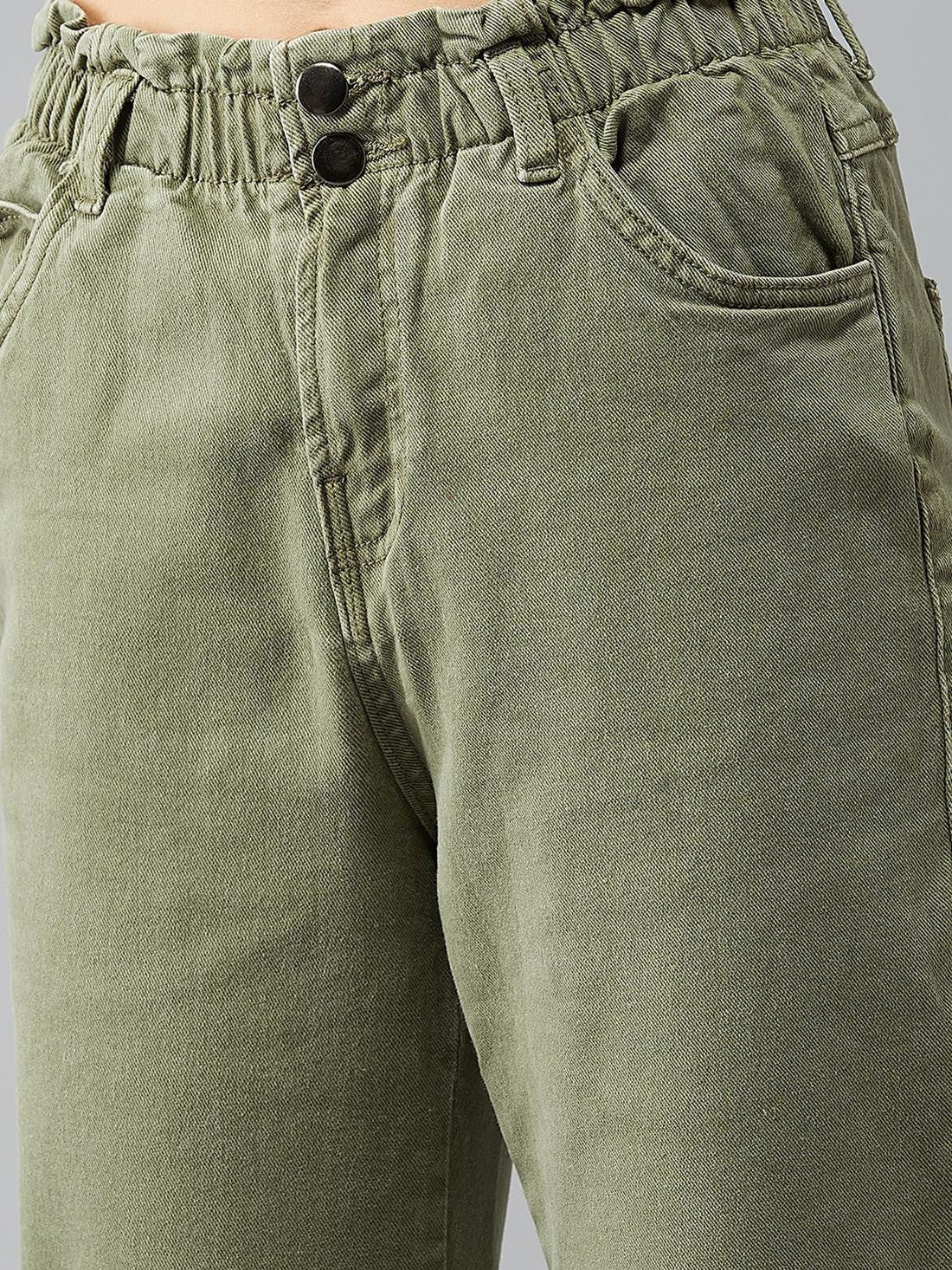 KOTTY Regular Women Green Jeans 
