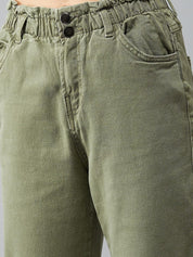 KOTTY Regular Women Green Jeans 