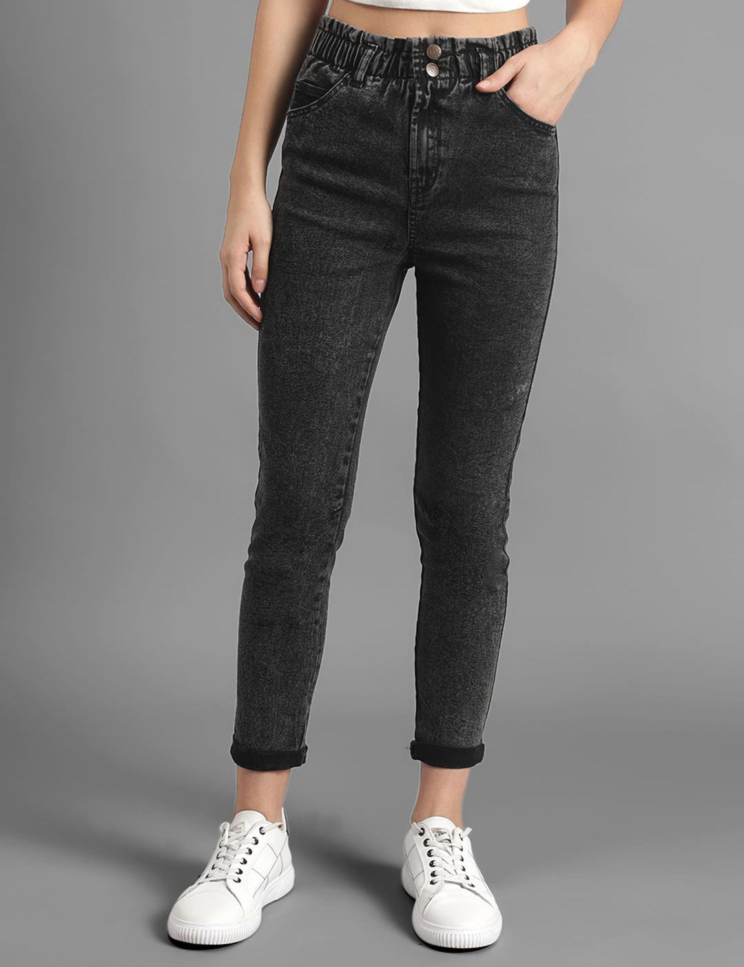 KOTTY Regular Women Black Jeans 