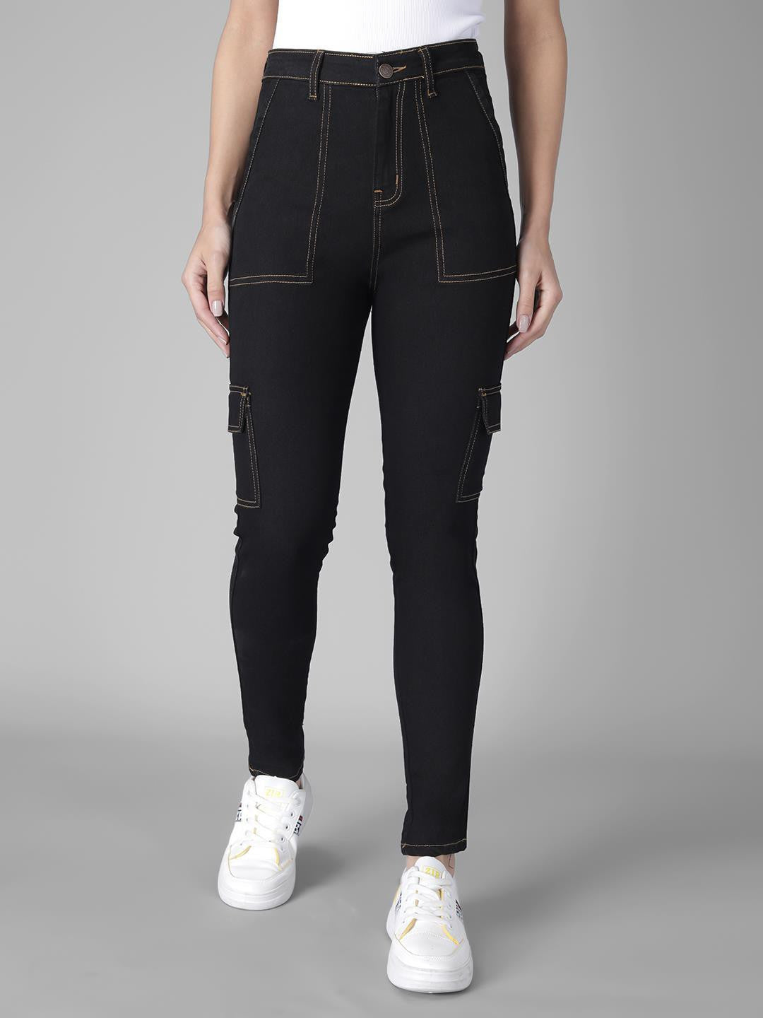 KOTTY Regular Women Black Jeans 
