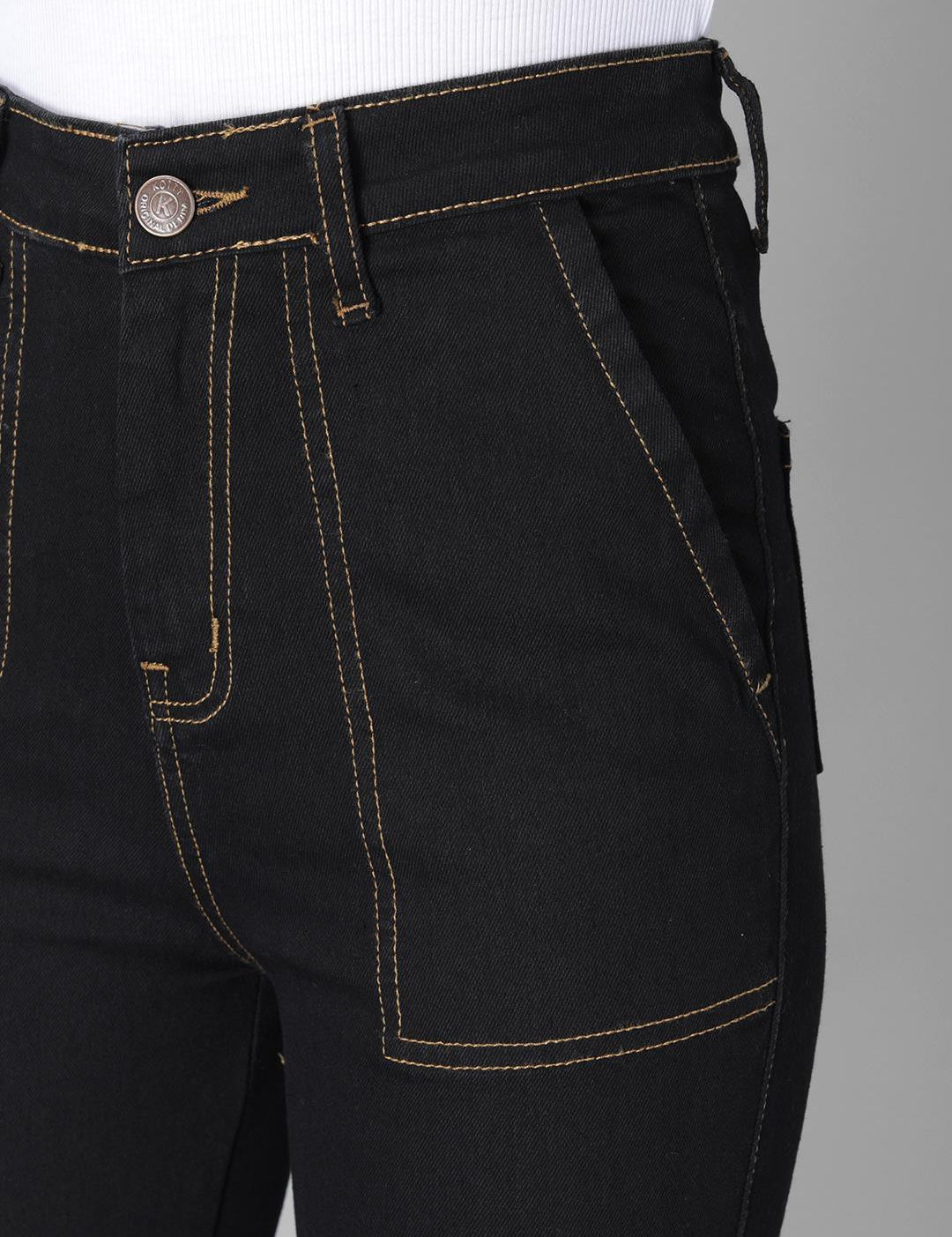 KOTTY Regular Women Black Jeans 
