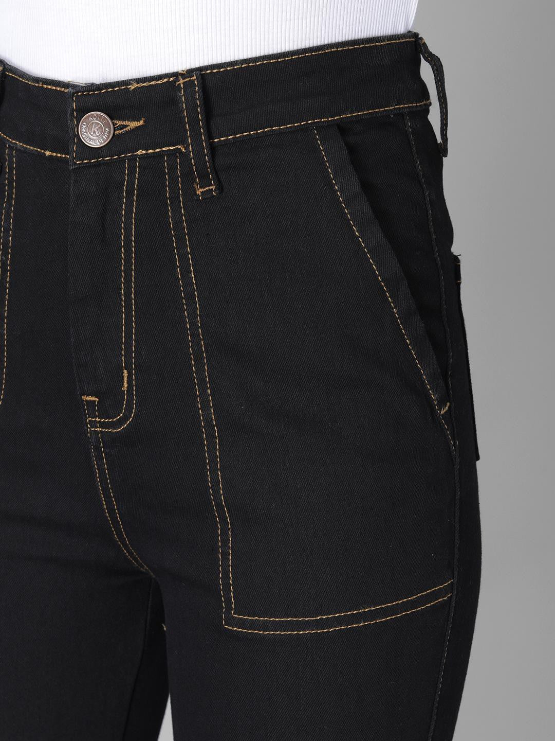 KOTTY Regular Women Black Jeans 