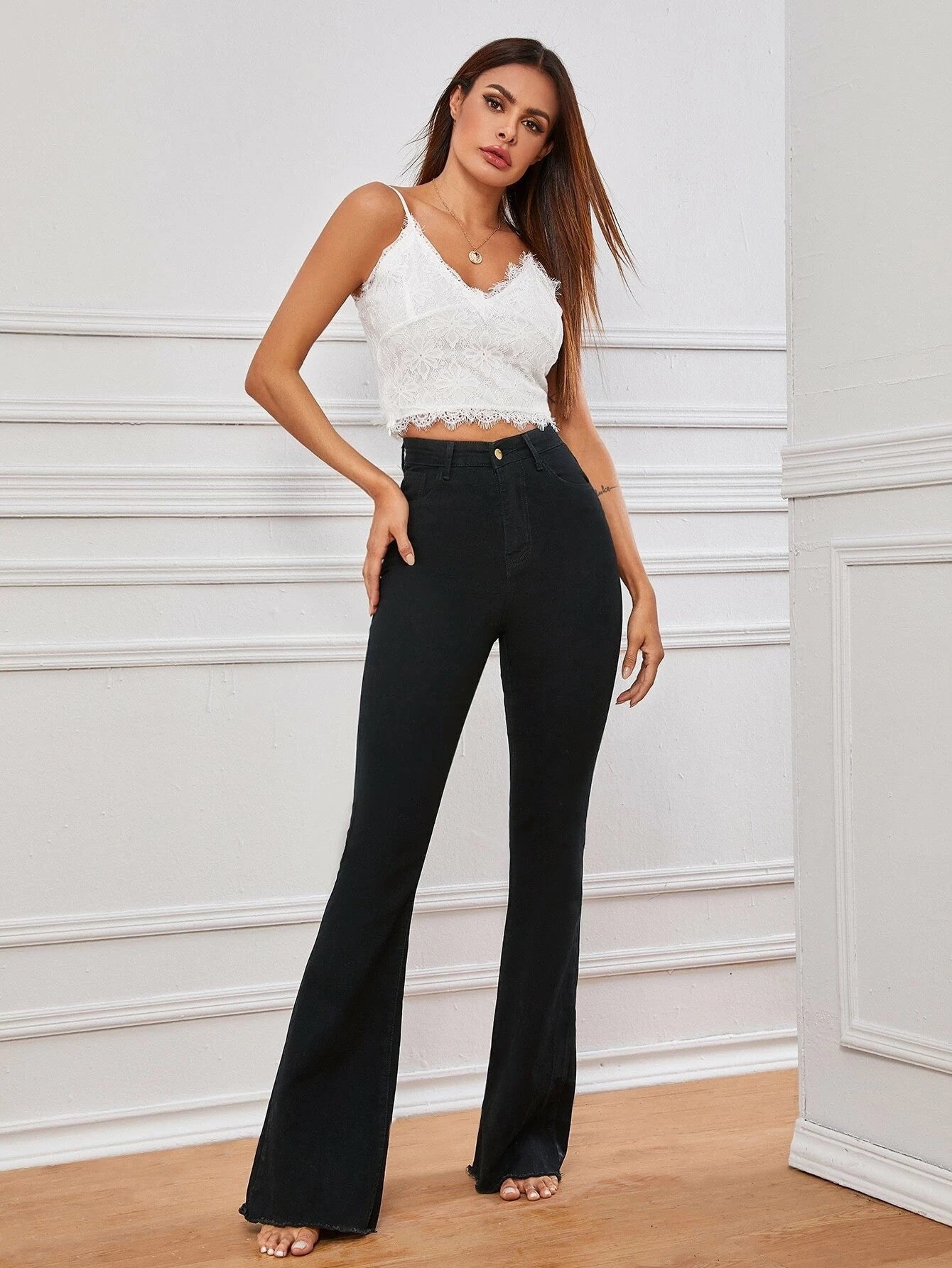 KOTTY Regular Women Black Jeans 