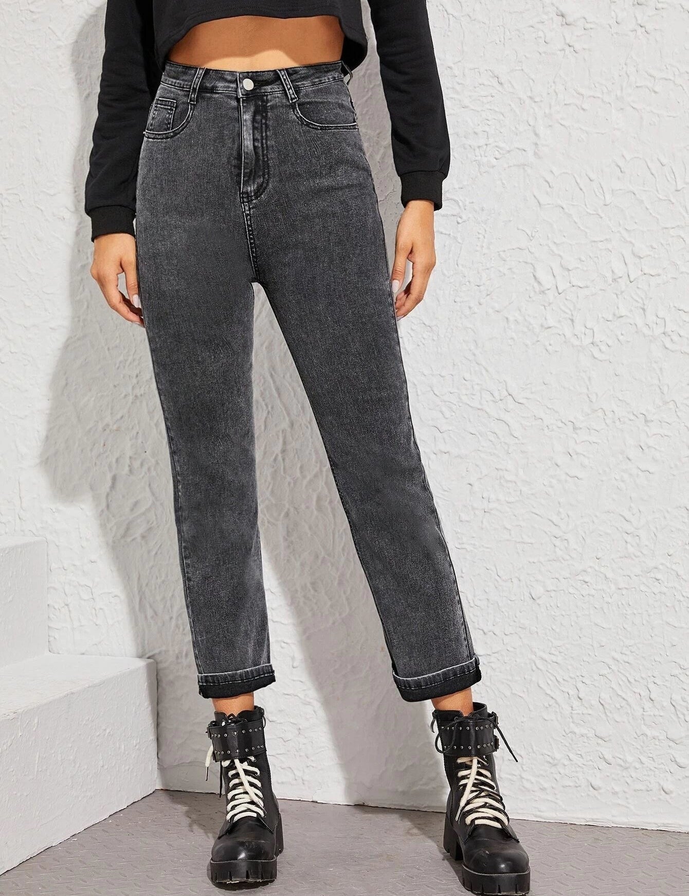 KOTTY Regular Women Dark Grey Jeans 