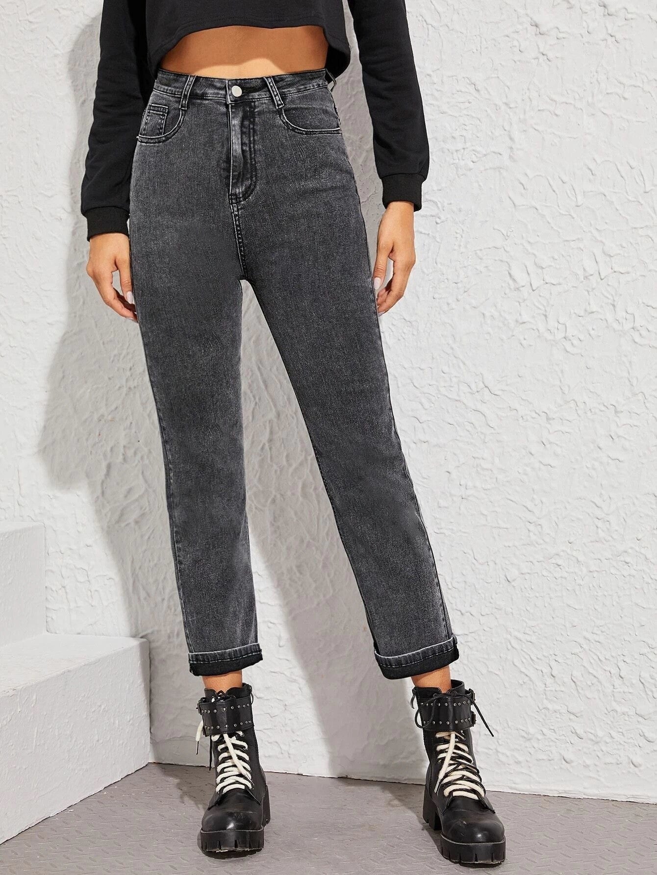 KOTTY Regular Women Dark Grey Jeans 