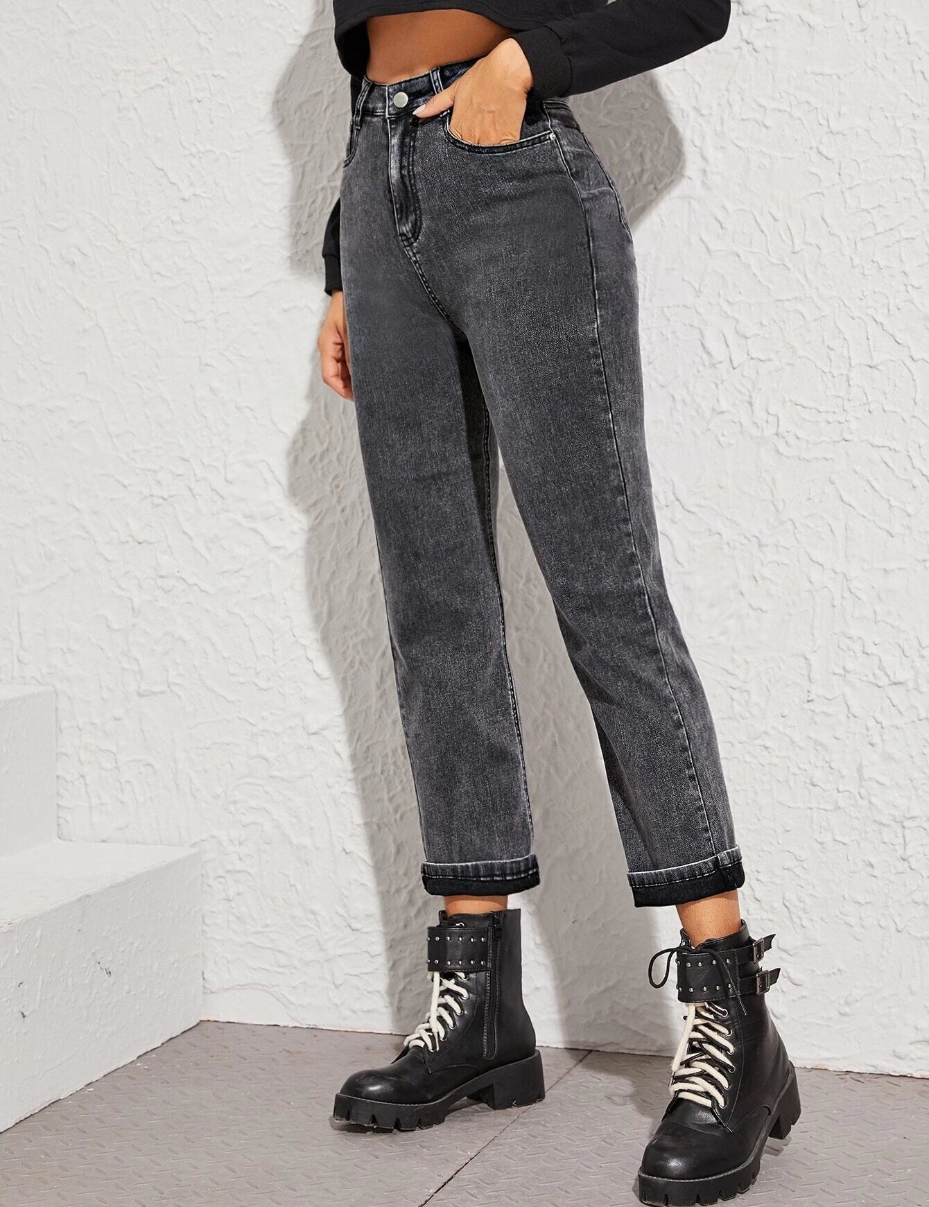 KOTTY Regular Women Dark Grey Jeans 