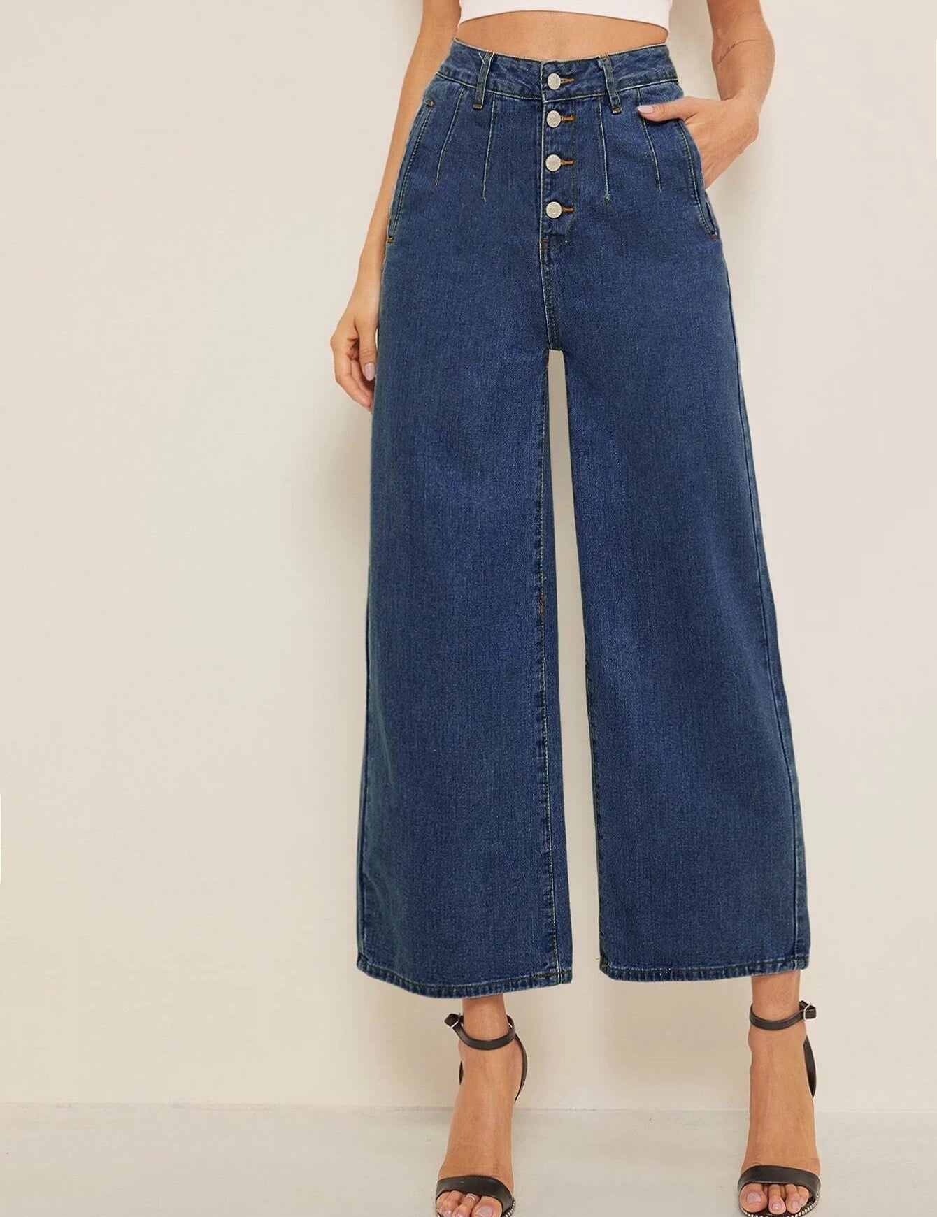 KOTTY Boyfriend Women Dark Blue Jeans 
