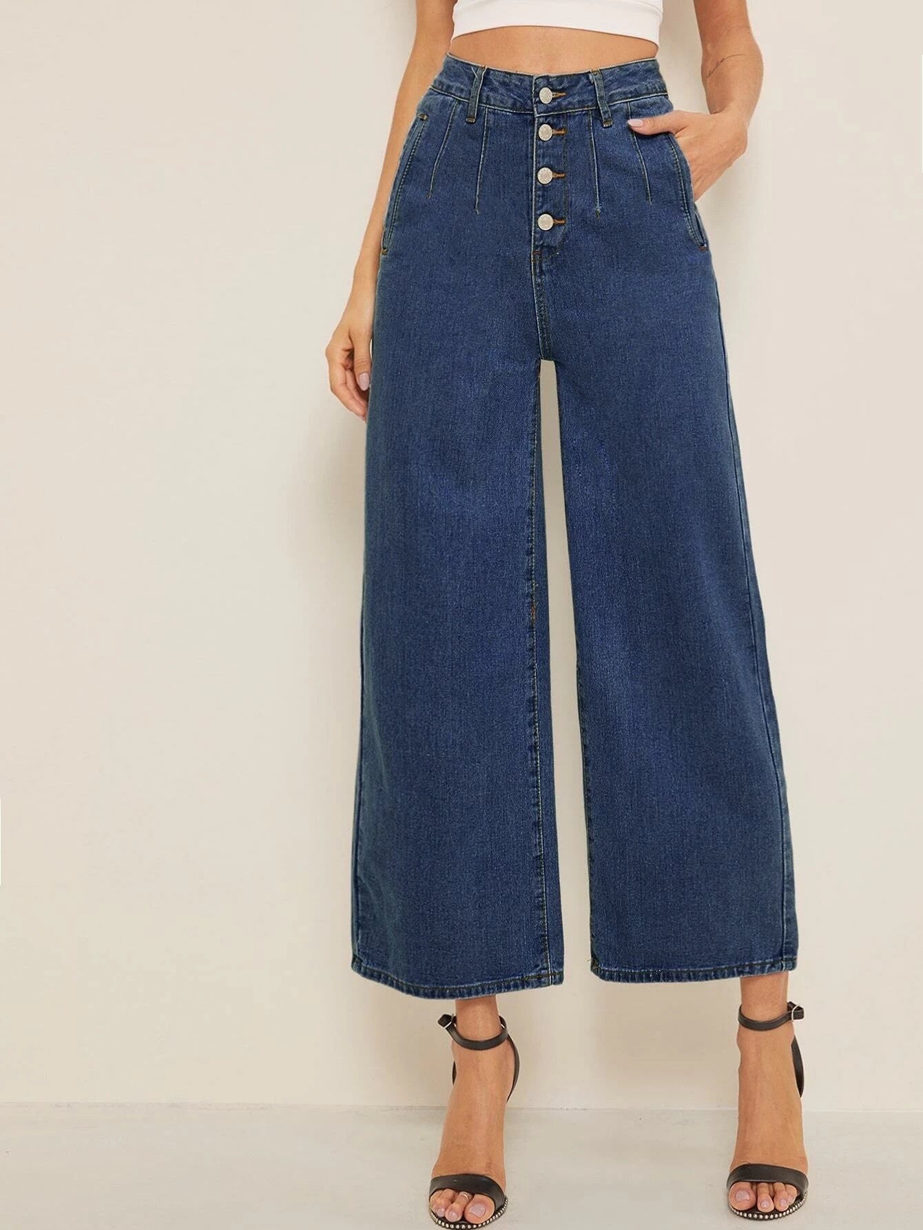 KOTTY Boyfriend Women Dark Blue Jeans 